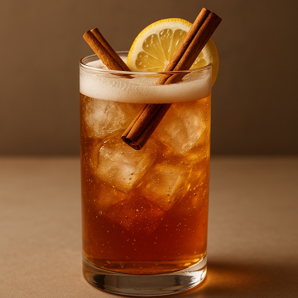 Autumn Spice Bourbon Fizz