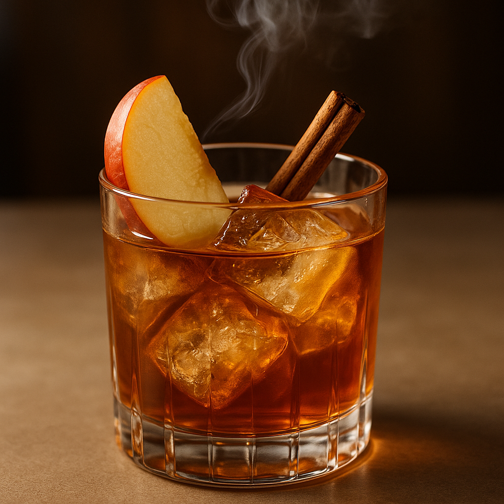 Smoky Autumn Orchard