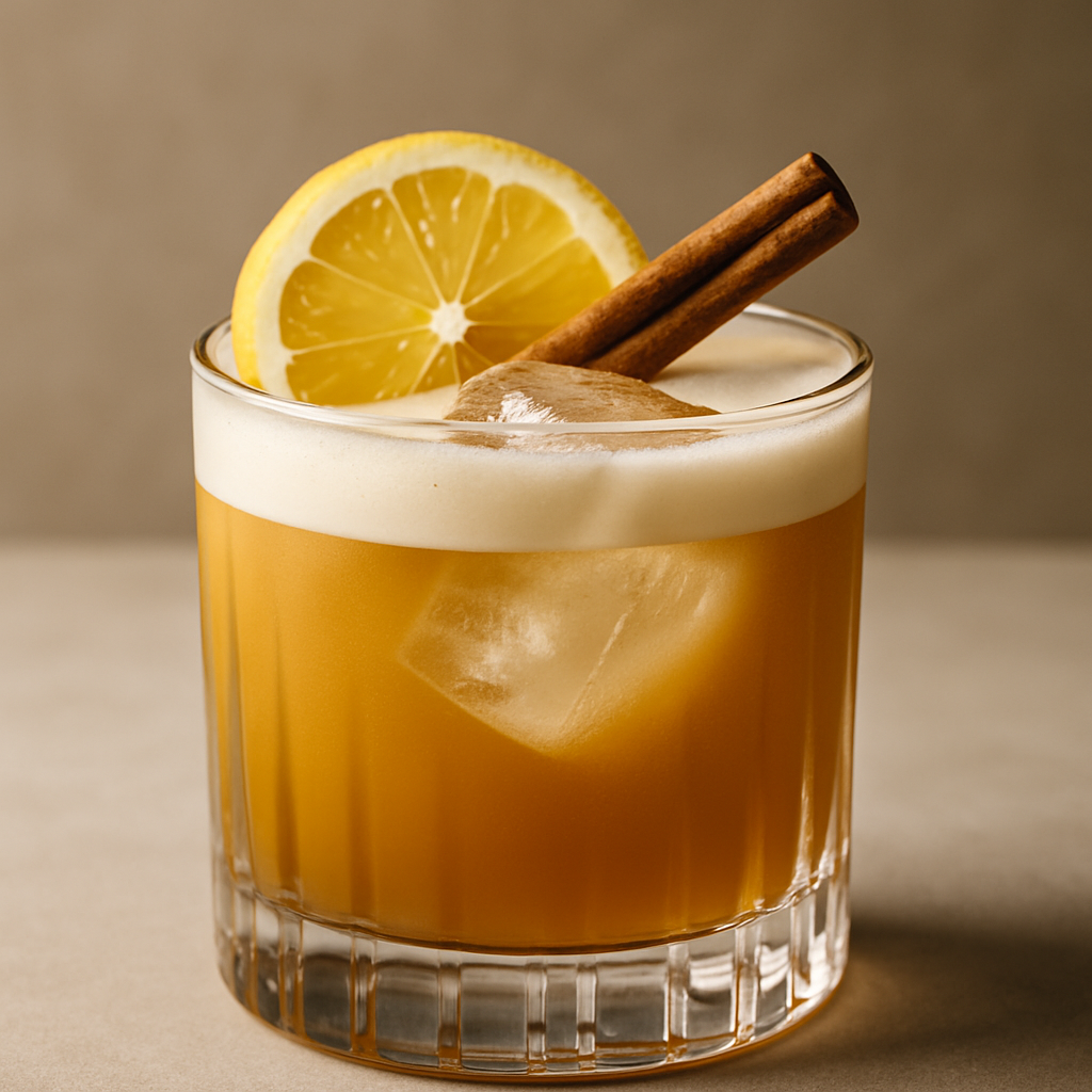 Spiced Maple Bourbon Sour