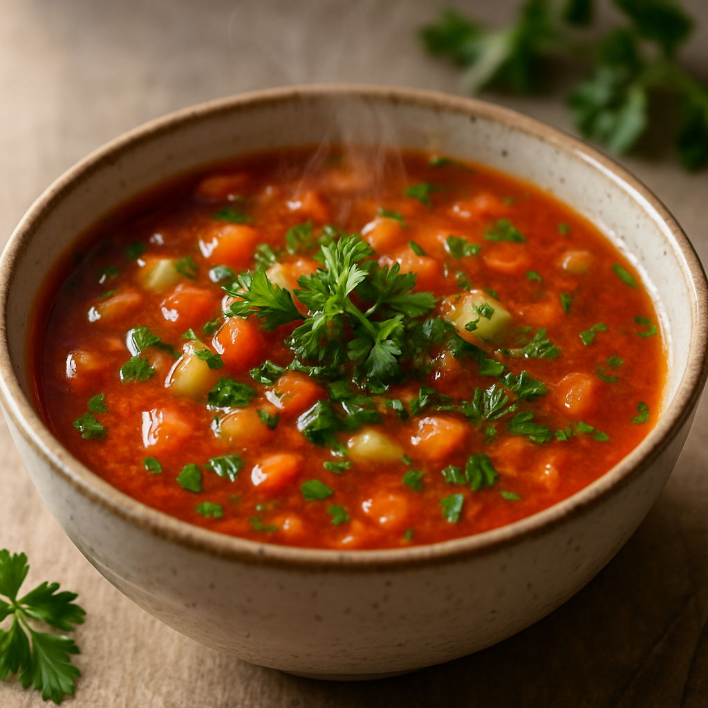 Gazpacho Soup with Fresh Herbs