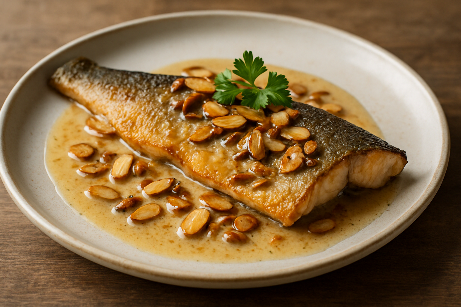 Pan-Fried Trout with Almond Butter