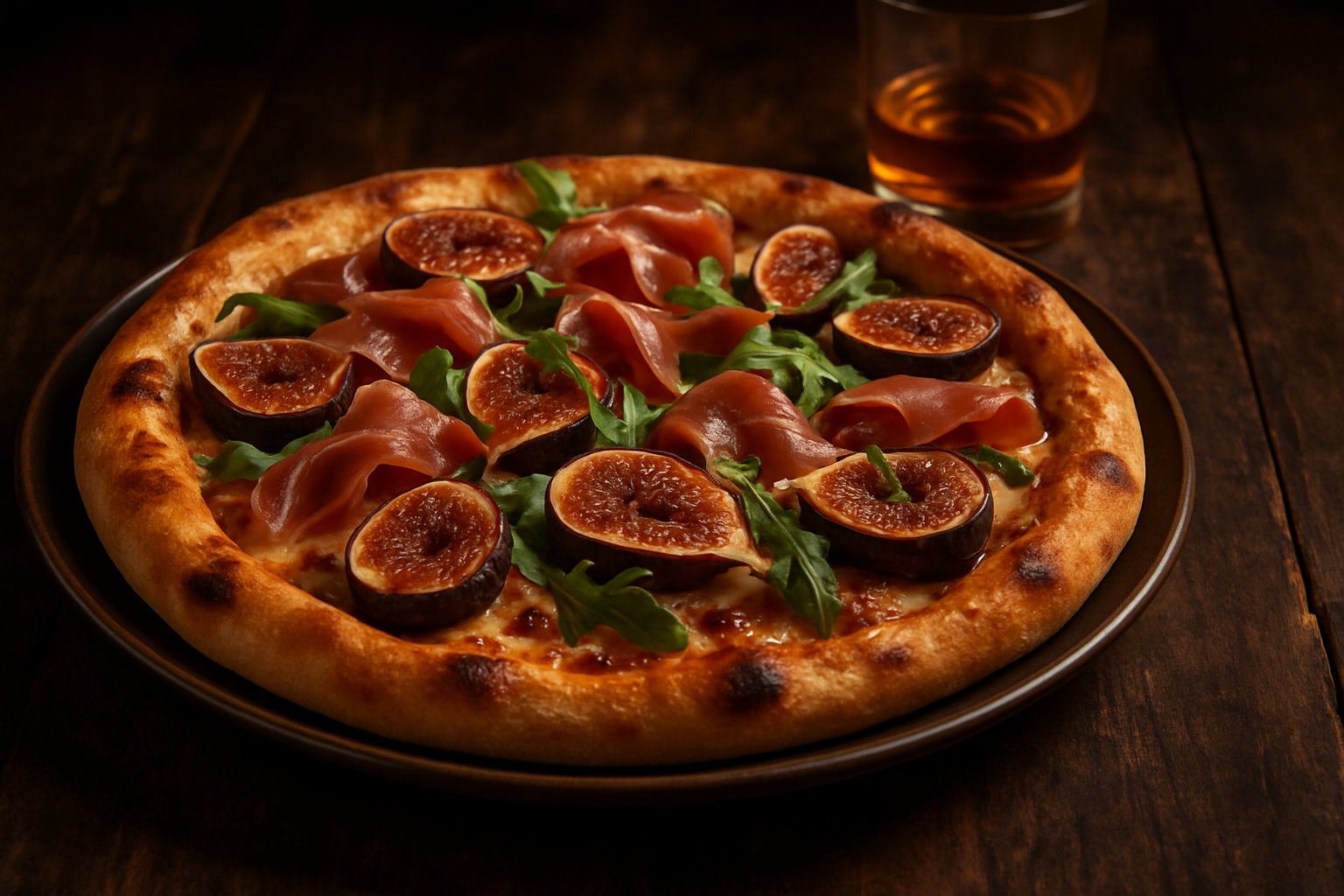 Prosciutto and Fig Bourbon Pizza