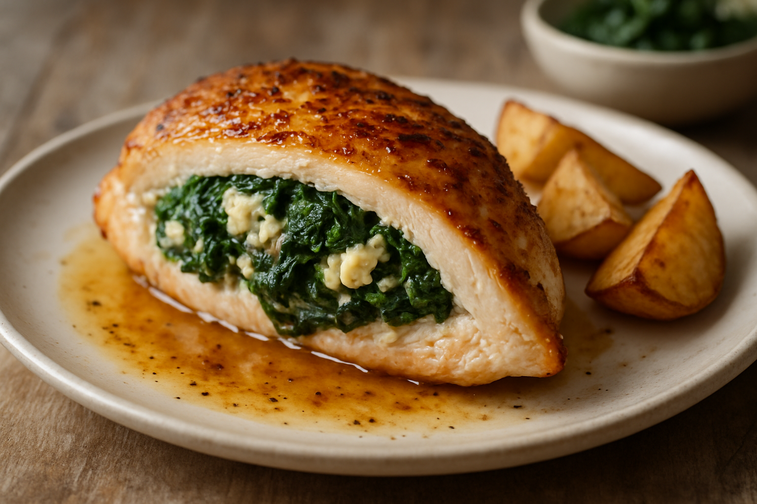 Spinach and Feta Stuffed Chicken Breast