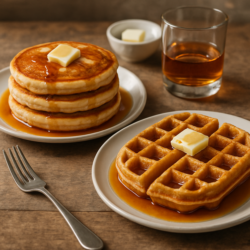 Whiskey-Infused Pancakes and Waffles