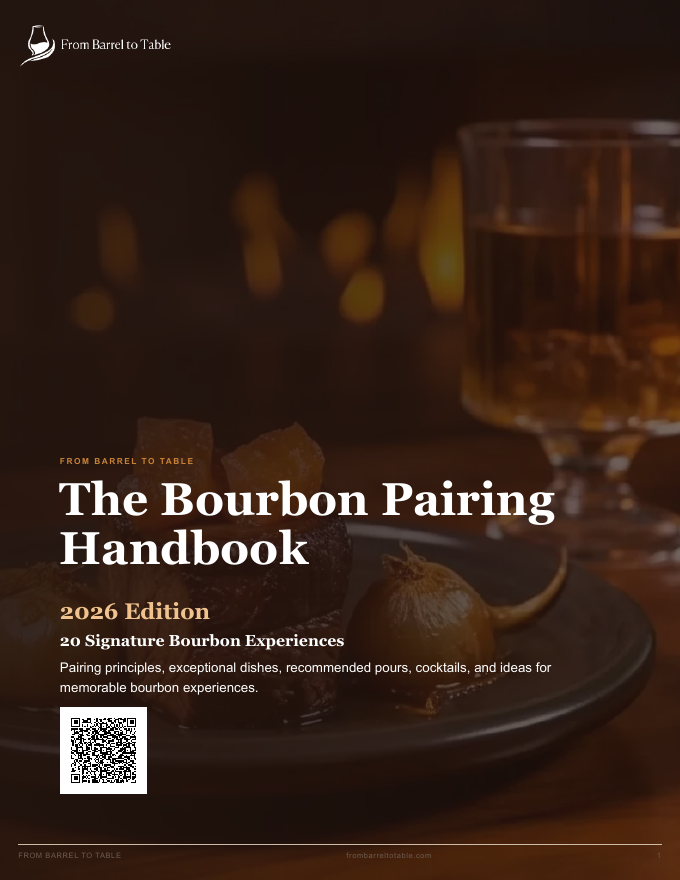 Cover of The Bourbon Pairing Handbook: 2026 Edition